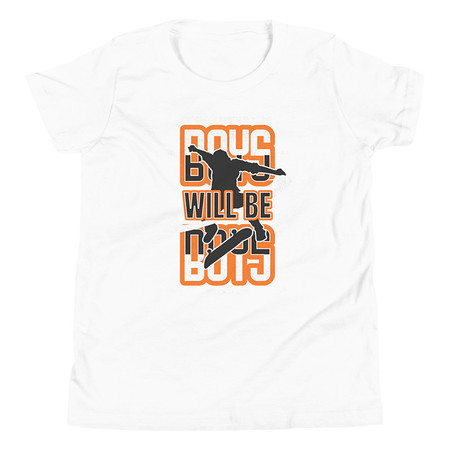 [ID: 307-G279] Boys will be boys Youth Staple Tee