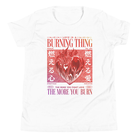 [ID: 307-G299] Burning Thing Youth Staple Tee