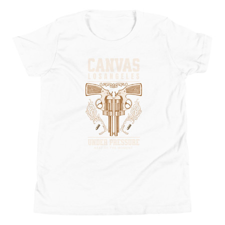 [ID: 307-G332] Canvas Los Angeles under pressure Youth Staple Tee