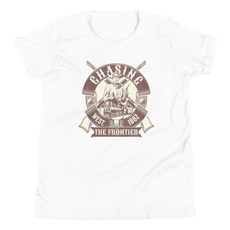 [ID: 307-G360] Chasing the Frontier Youth Staple Tee