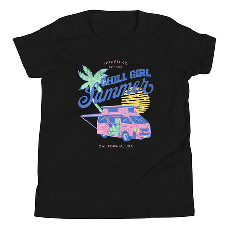 [ID: 307-G366] Chill Girl Summer Youth Staple Tee