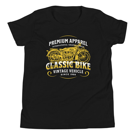 [ID: 307-G380] Classic Bike Youth Staple Tee