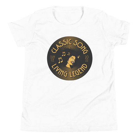 [ID: 307-G385] Classic Song - Music Record Youth Staple Tee