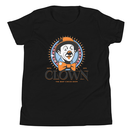 [ID: 307-G388] CLOWN LOGO Youth Staple Tee