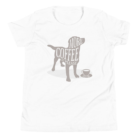 [ID: 307-G399] Coffee Dog Youth Staple Tee