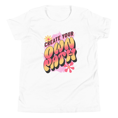 [ID: 307-G431] Create Your Own Path Youth Staple Tee