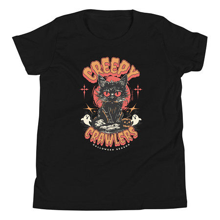[ID: 307-G437] Creepy Crawlers Halloween Youth Staple Tee