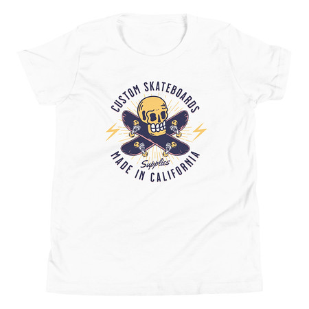 [ID: 307-G446] Custom Skateboards - Skull Youth Staple Tee