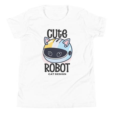 [ID: 307-G451] Cute Cat - AI Youth Staple Tee