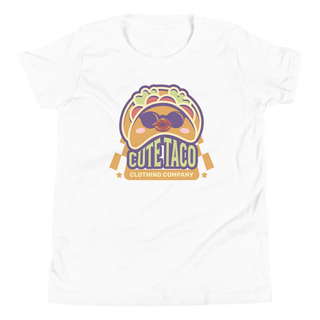 [ID: 307-G454] Cute Taco - Colorful Mexican Tortilla Youth Staple Tee