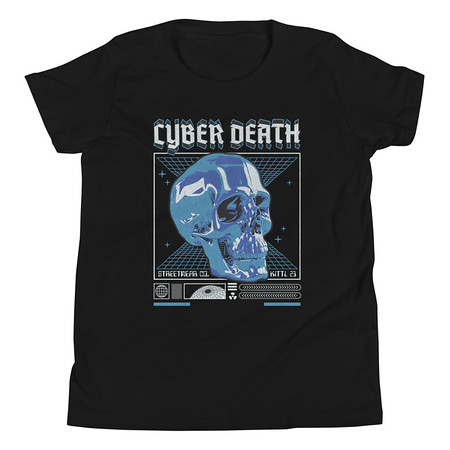 [ID: 307-G457] Cyber Death - Skull Youth Staple Tee