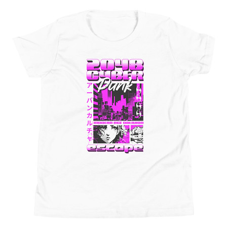 [ID: 307-G458] Cyber Punk Escape - Japanese Anime Youth Staple Tee
