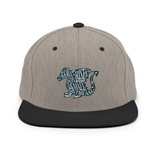 [ID: 99-G16] A Dragon Rises - Typographic Lettering Classic Snapback