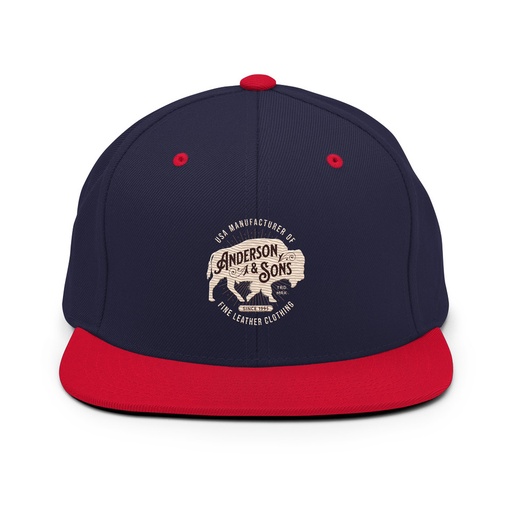 [ID: 99-G80] Anderson & Sons Leather Clothing - Buffalo Classic Snapback