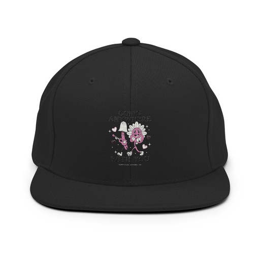 [ID: 99-G93] Anywhere With You - Typographic Cartoon Streetwear Classic Snapback