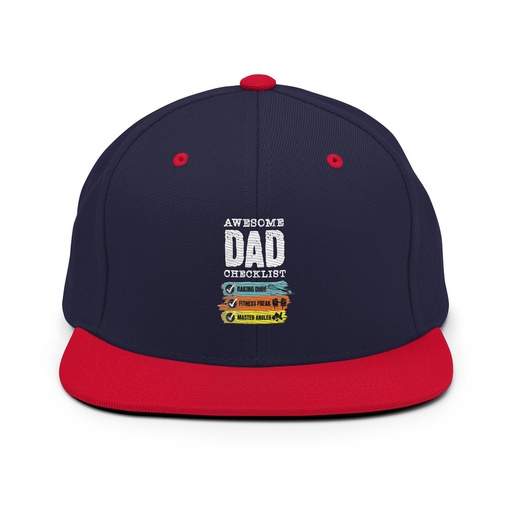 [ID: 99-G120] Awesome Dad Checklist Classic Snapback