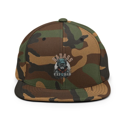 [ID: 99-G129] BADASS CAT DAT Classic Snapback