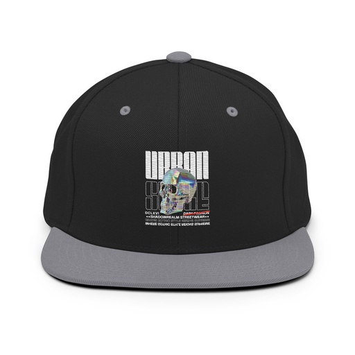 [ID: 99-G213] Black 3D Skull Classic Snapback