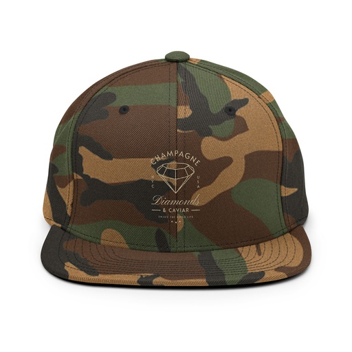 [ID: 99-G215] Black Diamonds - Elegant Classic Snapback