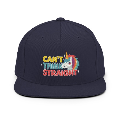 [ID: 99-G328] Can't Think Straight (2) Classic Snapback