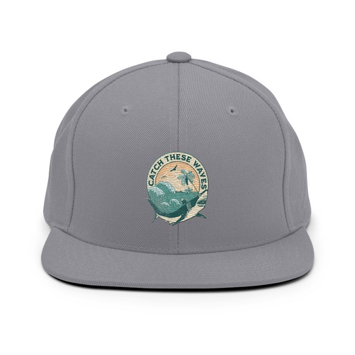 [ID: 99-G345] Catch These Waves Shark  Classic Snapback
