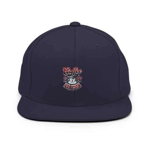 [ID: 99-G403] Coffee is my Religion - Funny Classic Snapback