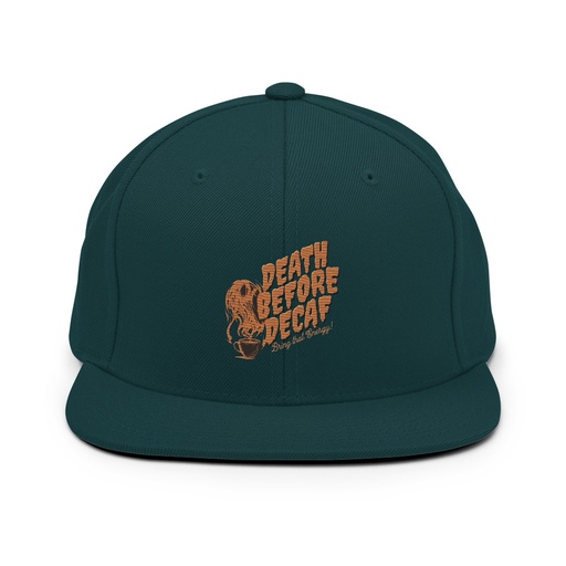 [ID: 99-G475] Death Before Decaf - Coffee Classic Snapback