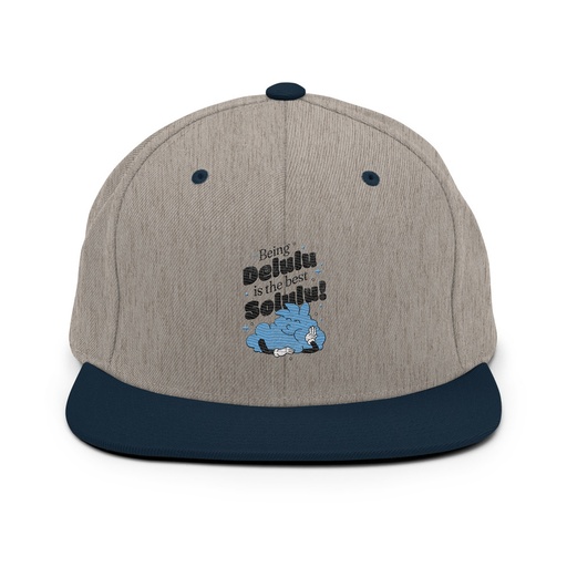 [ID: 99-G485] Delulu is the Solulu! - Typographic Cartoon Streetwear Classic Snapback