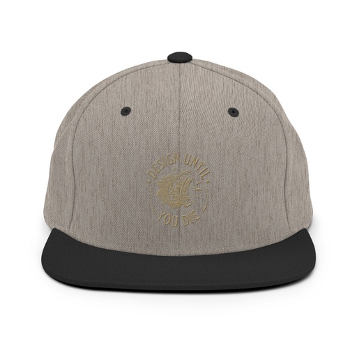 [ID: 99-G490] DESIGN UNTIL YOU DIE Classic Snapback