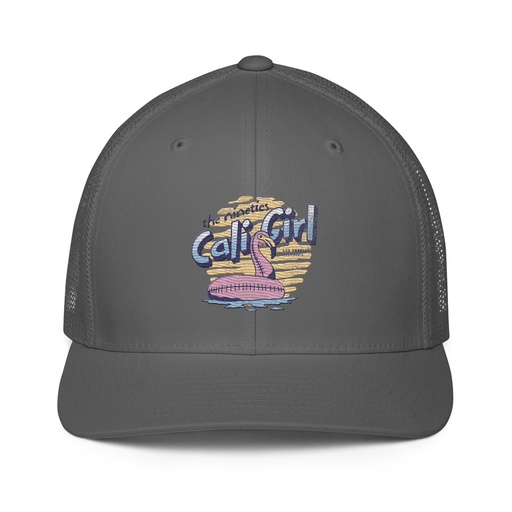 [ID: 596-G13] 90's Cali Girl Closed-Back Trucker Cap