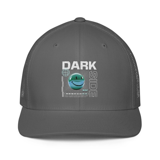 [ID: 596-G20] Abstract Y2K Closed-Back Trucker Cap