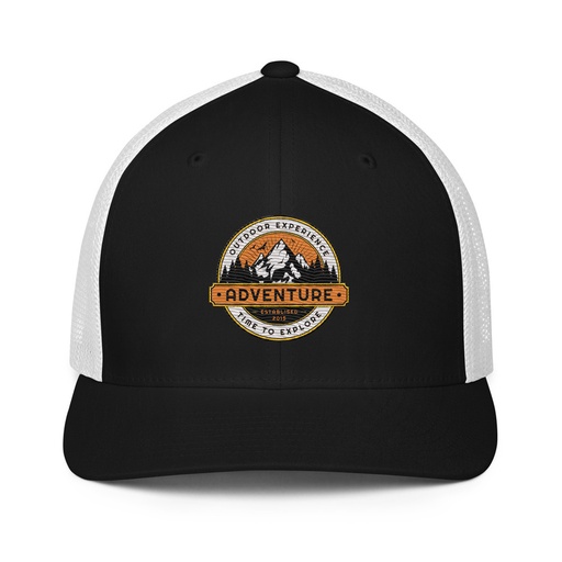 [ID: 596-G26] Adventure - Outdoor Mountain Closed-Back Trucker Cap
