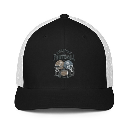 [ID: 596-G64] American All Star Football - Sports Helmet Closed-Back Trucker Cap