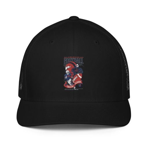 [ID: 596-G68] American Football - Athletic College League Closed-Back Trucker Cap