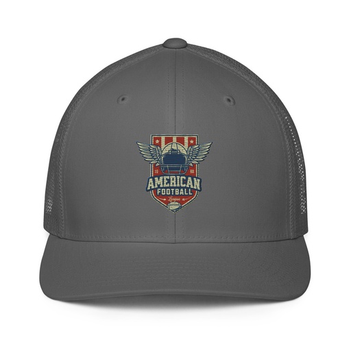 [ID: 596-G70] American Football League - Sports Helmet Closed-Back Trucker Cap