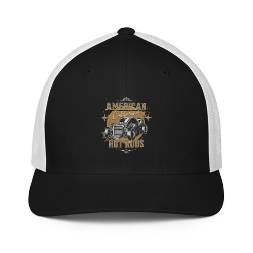 [ID: 596-G73] American Hot Rods Closed-Back Trucker Cap