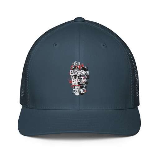 [ID: 596-G79] Anarchy State of Mind Closed-Back Trucker Cap