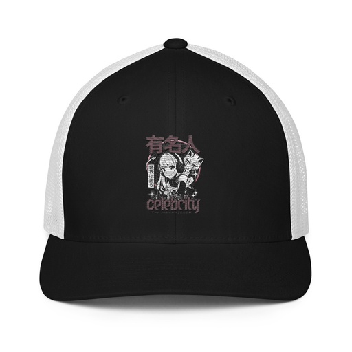 [ID: 596-G88] Anime Celebrity Girl - Japanese Cyber Streetwear Closed-Back Trucker Cap