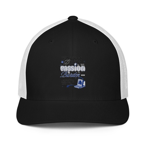 [ID: 596-G92] Anti-design  Closed-Back Trucker Cap