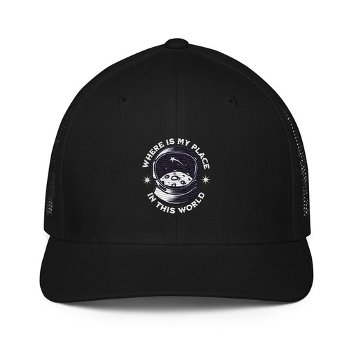 [ID: 596-G110] Astronaut Closed-Back Trucker Cap
