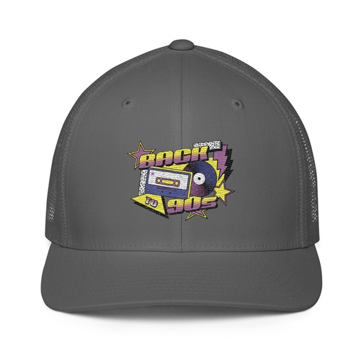 [ID: 596-G123] Back to 90s Closed-Back Trucker Cap