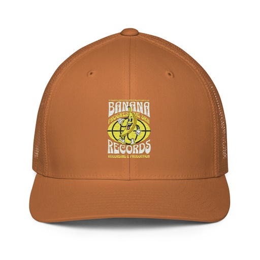 [ID: 596-G136] Banana Records - Comic Character Closed-Back Trucker Cap