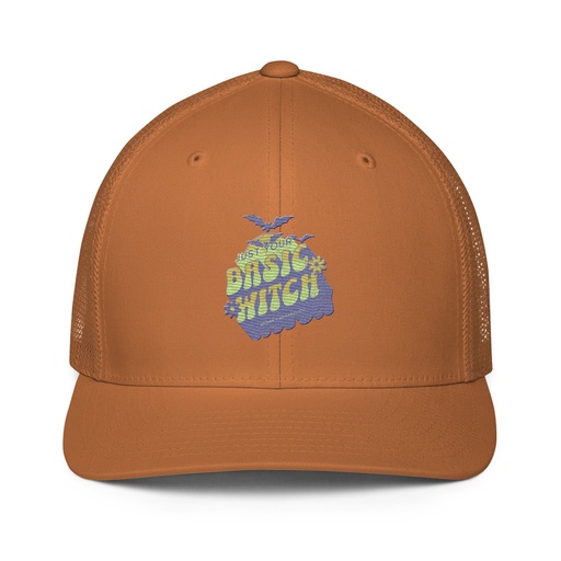 [ID: 596-G146] Basic Witch - Halloween Closed-Back Trucker Cap
