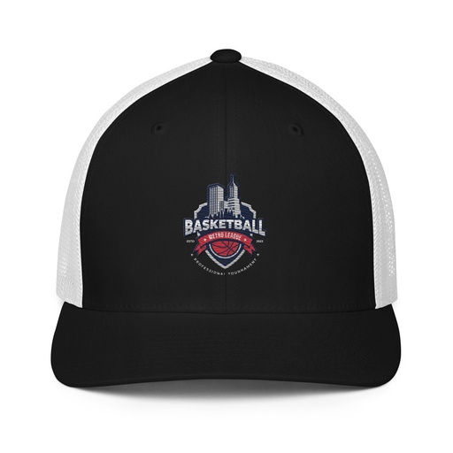 [ID: 596-G149] Basketball Sports Logo Closed-Back Trucker Cap