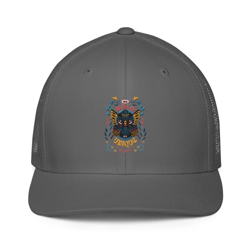[ID: 596-G154] Be Bold Be Unique Closed-Back Trucker Cap