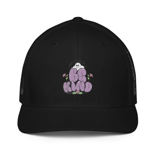 [ID: 596-G156] Be Kind Closed-Back Trucker Cap