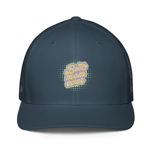 [ID: 596-G188] Best Mom Ever - Retro Typography Closed-Back Trucker Cap