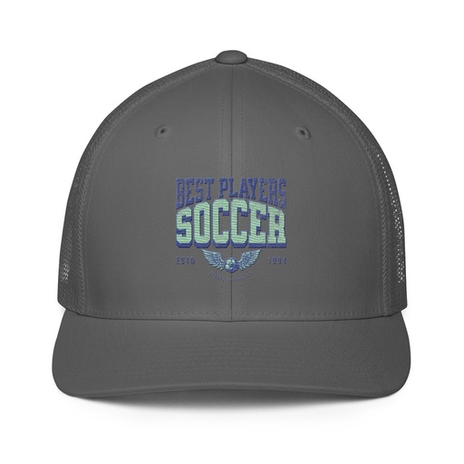 [ID: 596-G190] Best Players Soccer Closed-Back Trucker Cap