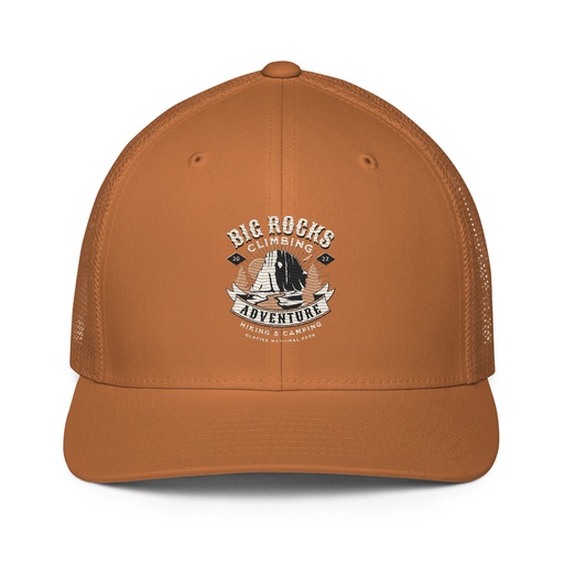 [ID: 596-G203] Big Rocks Climbing - Outdoor Adventure Closed-Back Trucker Cap