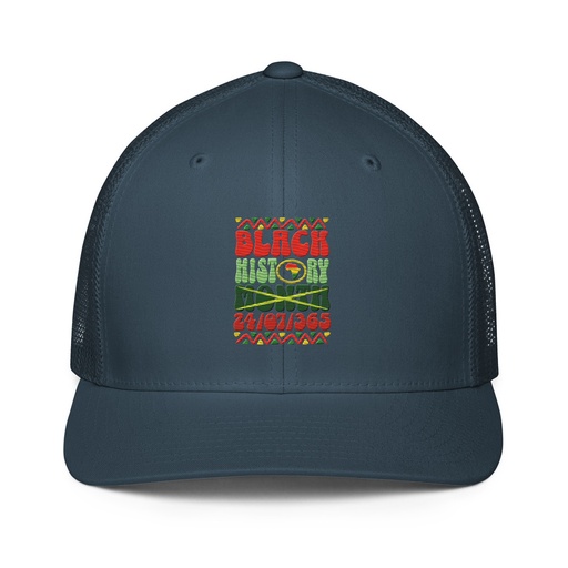 [ID: 596-G223] Black History Month Closed-Back Trucker Cap